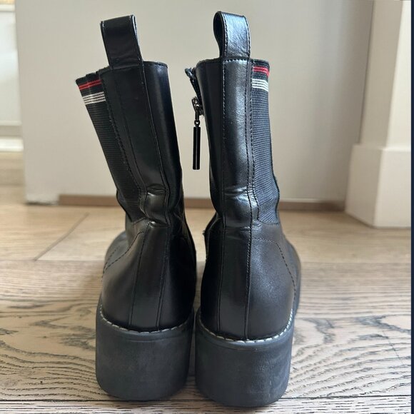 Zara Real Leather Combat Boots - Picture 5 of 6